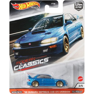 รถเหล็ก HOTWHEELS PREMIUM ของแท้ ’98 Subaru Impreza 22B STi-Version (Metalflake Blue)