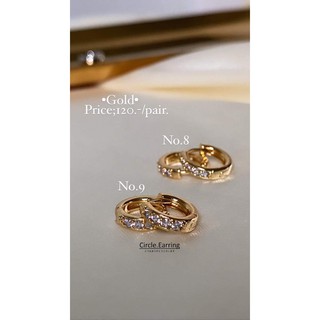 ต่างหูเพชร Gold Sliver Rosegoldเหมาะกับคนที่พึ่งเจาะหู ราคาต่อข้าง สินค้าขายดี