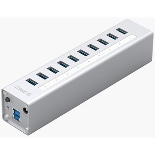 Orico USB 3.0 High-speed HUB 10 Ports with BC1.2 Charger Silver (A3H10-U3-V2)