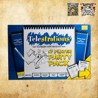 Telestrations 12 Player Party Pack เกมส์ปาร์ตี้ เล่นในวงเหล้า ครอบครัว เล่นได้ 12 คน วาดรูป สนุก มาก ขำขัน ฮา Boardgame