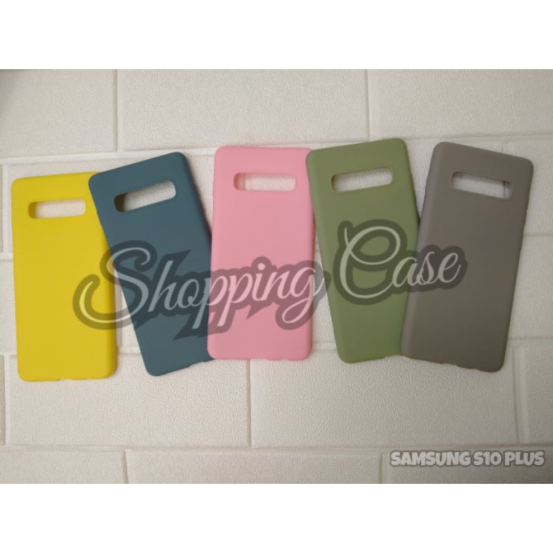 SHC888 SAMSUNG S10 PLUS SIX CANDY CASE PREMIUM SOFTCASE PLAIN COLOR