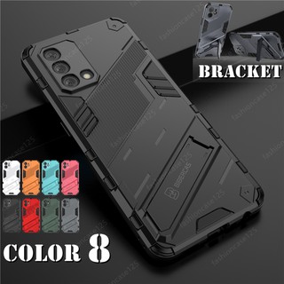 เคสโทรศัพท์กันกระแทกซิลิโคนCase for OPPO A74 4G A 74 Phone Case Hard Armor Shockproof Casing Soft Back Stand Holder Bracket Cover Punk style phone case