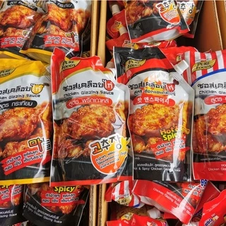 ซอสเคลือบไก่ มีฮาลาล ไก่เกาหลี 180g - 1000 g ซอสไก่เผ็ด ซอสกระเทียม ไก่เกาหลี ซอสสำเร็จรูป