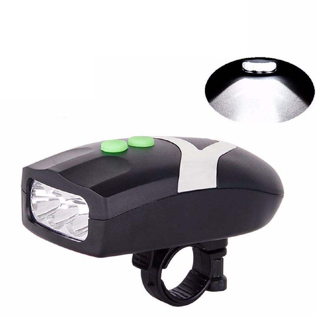 🏃CKST🏃  ไฟหน้าจักรยานที่มีกระดิ่งจักรยาน ไฟหน้าติดแฮนด์จักรยาน Bicycle Handlebar Front Light with Horn Super Bright Night Riding Light