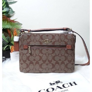 COACH GALLERY FILE BAG IN SIGNATURE CANVAS (COACH 91013)