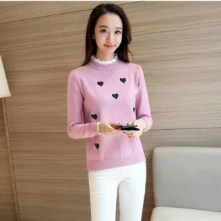 เสื้อไหมพรม ผ้านิ่ม รุ่นหลายใจ