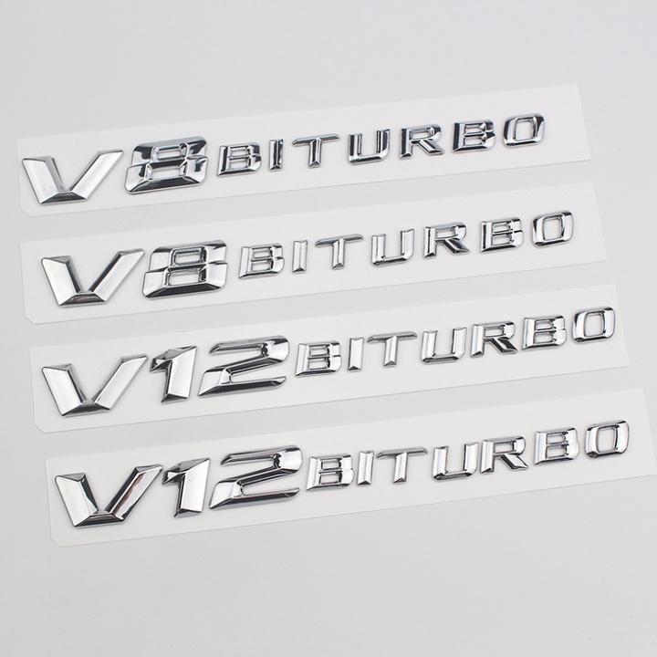 สติ๊กเกอร์รูปลอก V8-Biturbo, V12-Biturbo, V8-Biturbo-4Matic, V8-Biturbo, V12-Biturbo สติกเกอร์ด้านข้