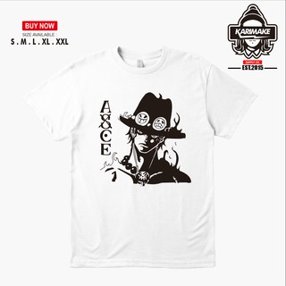 เสื้อยืด พิมพ์ลายอนิเมะ One Piece Portgas D Ace Hikenสามารถปรับแต่งได้