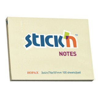 กระดาษโน้ต 008 3x4 นิ้ว สีเหลือง สติก เอ็น Pastel 21 008 3x4 inch yellow note paper Pastel 21