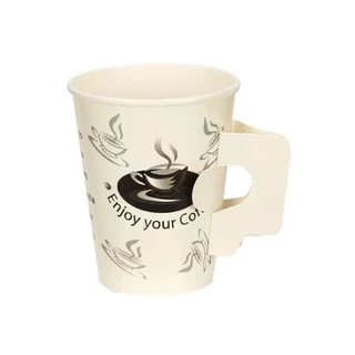 แก้วกระดาษเคลือบฟิล์ม ไม่บาง(6.5-22oz)ขาว,ลาย(50ใบ/แถว)