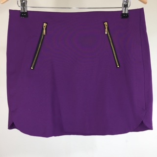 Zara Purple Mini Skirt กระโปรงขาสั้น ซาร่า