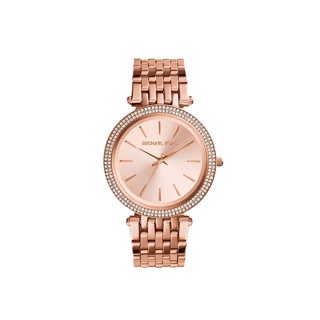 MICHAEL KORS นาฬิกาข้อมือผู้หญิง รุ่น MK3192 Darci Rose Gold Dial Pave Bezel - Rose Gold