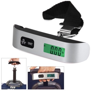 พร้อมส่ง 50 กก. ตาชั่งแขวนดิจิตอล เครื่องชั่งกระเป๋า พกพา มีไฟสีเขียว Digital Scale