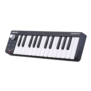 worlde easykey . 25 คีย์บอร์ดแบบพกพาขนาดเล็ก 25 คีย์ usb midi controller