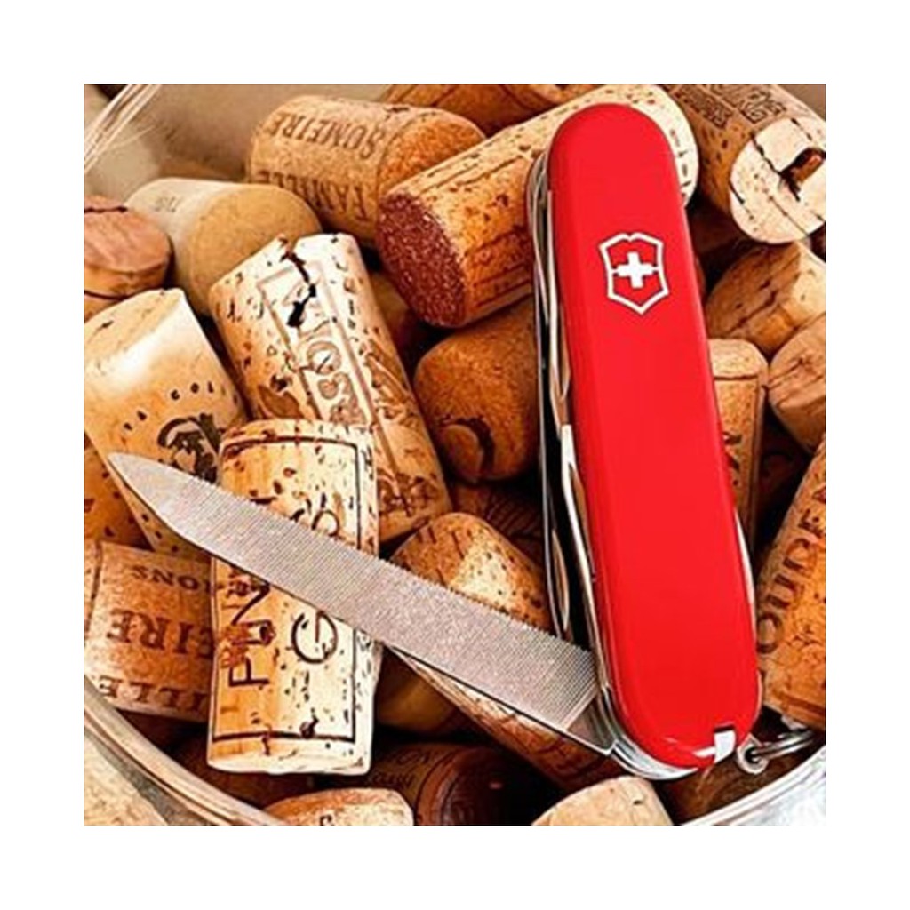 VICTORINOX Huntsman in red, 1.3713 มีดพับ มีดสวิส มีดพับสวิส 15 ฟังก์ชั่น