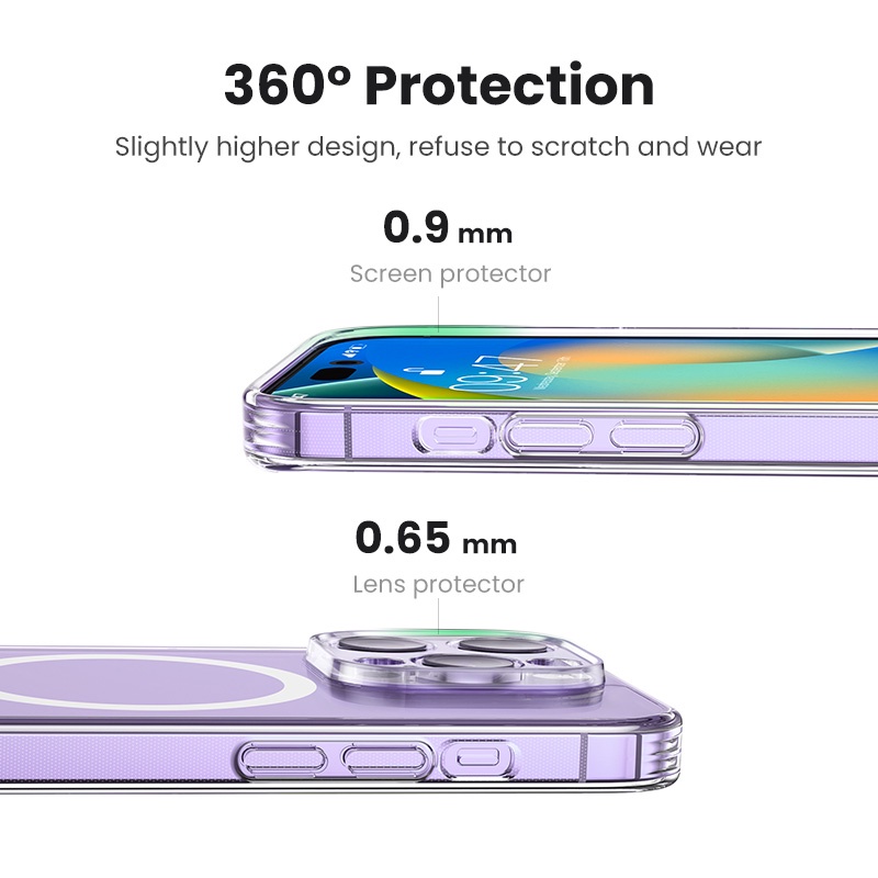 UGREEN Case สำหรับ iPhone 14 series Classy Clear Magnetic Protective Case for iPhone 14 series