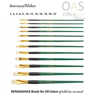 RENAISSANCE Brush for Oil Colors พู่กันสีน้ำมัน เรนาซองส์