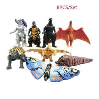 ฟิกเกอร์ Godzilla King of the Monsters PVC ของเล่นสําหรับเด็ก 8 ชิ้น ต่อชุด