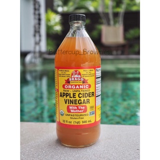 Bragg Apple Cider ACV ขวดใหญ่ 946ml มีตะกอน