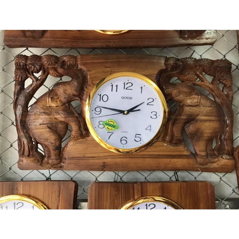 นาฬิกาแขวนผนังไม้แกะสลัก ไม้สักแท้🔥 รวมนาฬิกาแกะสลัก 10 แบบ - รูปที่ 2
