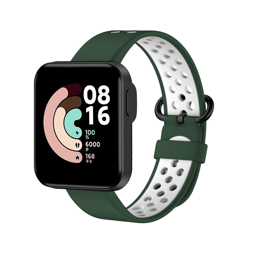 สายนาฬิกาข้อมือซิลิโคน แบบเปลี่ยน สําหรับ Xiaomi Mi Watch Lite Global Version Smart Watch #8