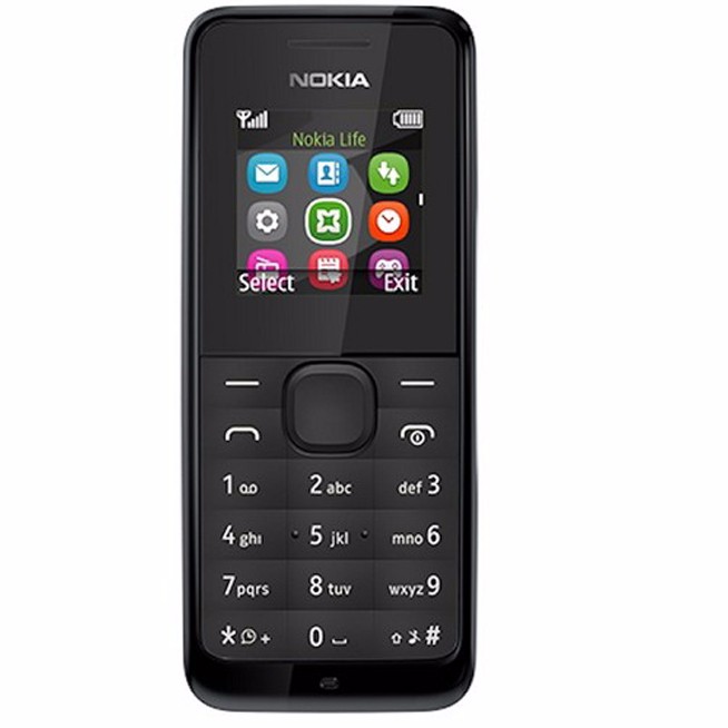 โทรศัพท์มือถือโนเกีย ปุ่มกด  NOKIA 105 ( สีดำ ) 3G/4G รุ่นใหม่ 2020