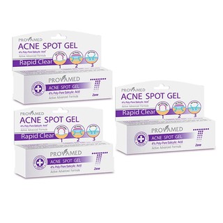 Provamed Acne Spot Gel เจลแต้มสิว (T-Zone) 10g x 3 กล่อง