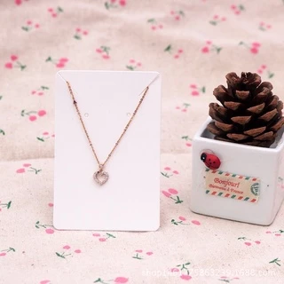 💗พร้อมส่ง💗(D44)แผงกระดาษ แป้นต่างหู แผงสร้อยคอ แป้นต่างหูสร้อยคอ 50 แผ่น