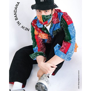 Mr.886 เสื้อเชิ้ตแขนยาว Bandana Overshirt สี Multi Pop