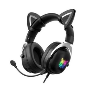 Onikuma X11 Black RGB Limited Edition Gaming Headset หูฟัง หูฟังมือถือ หูฟังเกมมิ่ง หูฟังมีหูแมว มีไฟ RGB