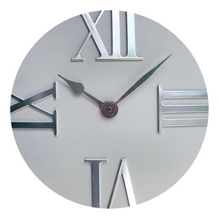 [พร้อมส่ง] HomeDoDee นาฬิกาแขวน ON TIME MORPHIn GREY SILVER 30.5x30.5 ซม. นาฬิกาฝาผนัง นาฬิกาติดผนัง