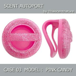 ,​🎉🎉scent autoport น้ำหอมปรับอากาศในรถยนต์ case 03 pink candy แถม​รีฟิล​ 1 อัน​ scentportable