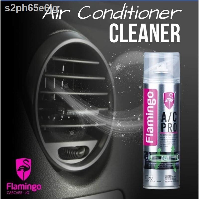Flamingo Air Cleaner สเปรย์โฟมล้างแอร์รถยนต์ ลดกลิ่นอับ ทำความสะอาด ลดฝุ่นสิ่งสกปรก สร้างกลิ่นหอมสดชื่น