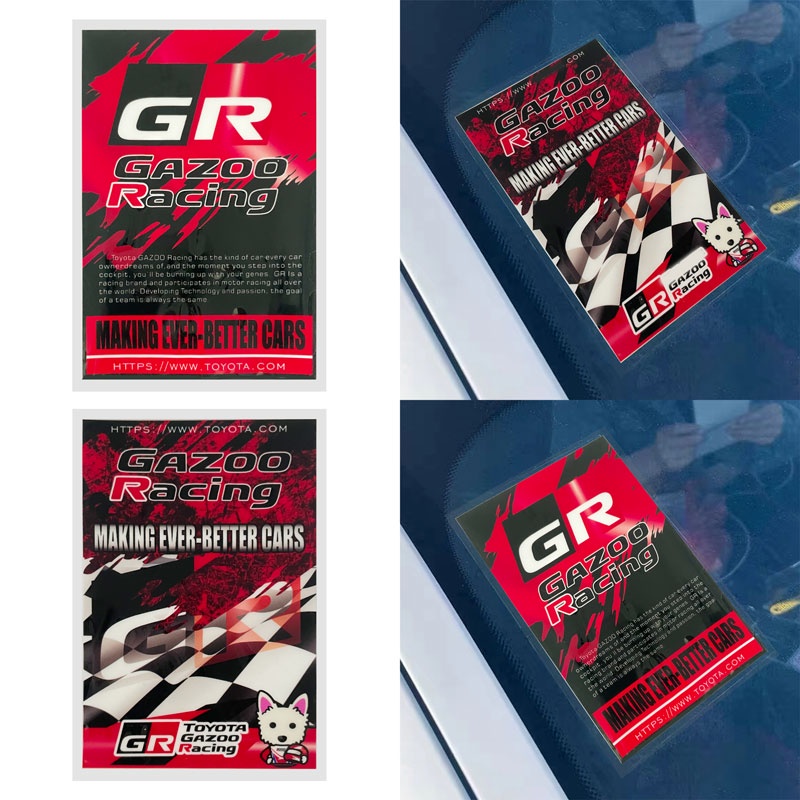 สติกเกอร์ ลายตราสัญลักษณ์ GR Sport Gazoo Racing สําหรับตกแต่งตัวรถ Toyota Yaris RZ RC RS Corolla C-H