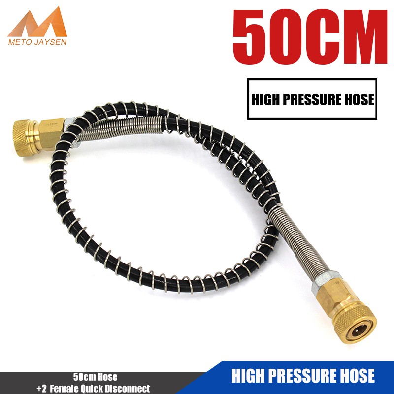 PCP ปั๊ม 20 ซม.50 ซม.100 ซม.แรงดันสูงท่อ M10x1 Quick Socket สําหรับ Air Refilling อุปกรณ์ coupler