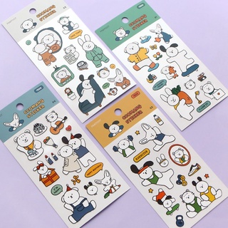 Ccomang sticker สติกเกอร์ใสลายน่ารักจากเกาหลี