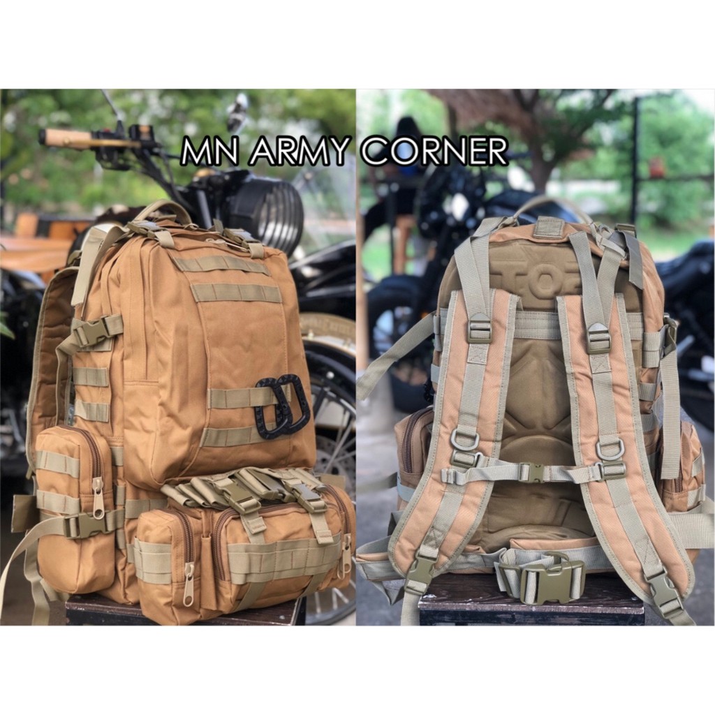 🔥กระเป๋าเป้ทหารรุ่นแม่ลูก 50L ของแท้!!! เนื้อผ้าแบบหนา ถ่ายจากสินค้าจริง สินค้าตรงตามรูปแน่นอน รับประกันครับ 🔥