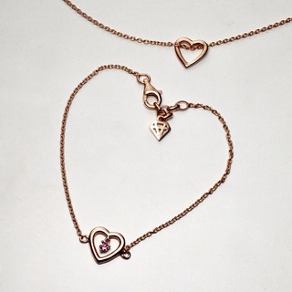 สร้อยข้อมือพลอยแท้ รุ่นหัวใจ #minimminiheart