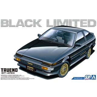 Aoshima 1/24 Toyota Corolla AE86 Sprinter Trueno GT-Apex Black Limited 1986