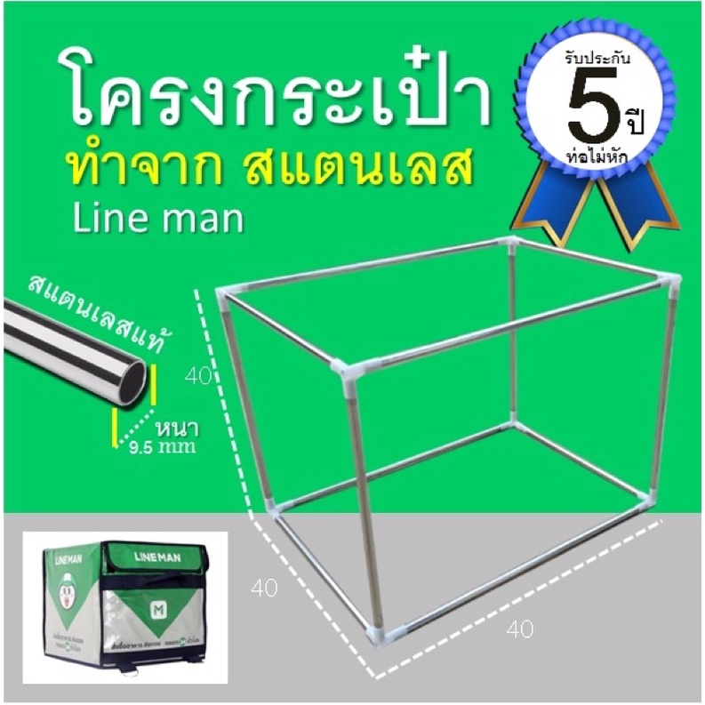โครงกระเป๋า Lineman โครงกระเป๋า ไลน์แมน สแตนเลนหนา และ โครงไฟเบอร์ อย่างดี