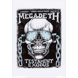 โปสเตอร์ Megadeth เมกาเดท Rock Poster รูปภาพติดห้อง ตกแต่งผนัง โปสเตอร์วงดนตรี โปสเตอร์ติดผนัง โปสเตอร์วงร็อค ของสะสม