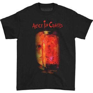 แฟชั่น เสื้อยืดแขนสั้นพิมพ์ลาย Alice In Chains สําหรับผู้ชายสามารถปรับแต่งได้