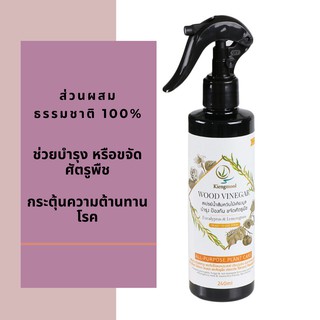 ปุ๋ยเร่งดอกไม้ สารกำจัดแมลง จัดสวนคอนโด สเปรย์น้ำส้มควันไม้ 240ml ส่วนผสมธรรมชาติ 100%