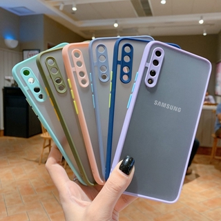 Camera Protection Phone Case Samsung A50 A50S A30S A30 A20 A20S A10S A10 M10 A71 A51 Casing Matte Translucent Shockproof Back Cover