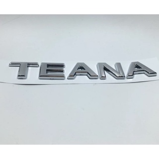 นิสสัน เทียน่า ตัวอักษรติดท้าย มีกาวพร้อมติดตั้ง Nissan TEANA ABS Chrome Letters Tail Rear Trunk