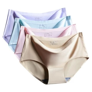 กางเกงในไร้ขอบพร้อมส่ง ผ้าลื่น เย็นสบาย มีไซส์ถึง 4XL ใหญ่สุด