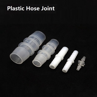 10Pcs  3.2mm~25mm Plastic Pagoda Joint  Equal-Diameter Straight-Through 1-Shaped Joint Pipe Hose Connector Accessories  ข้อต่อท่อพลาสติก เส้นผ่าศูนย์กลาง