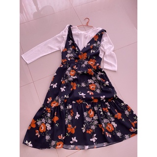 jaspal dress floral s เดรส 99%