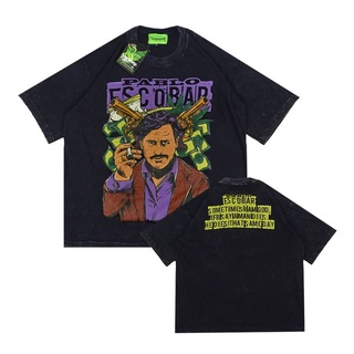 Pablo Escobar เสื้อซักผ้า ขนาดใหญ่ คุณภาพสูงS-5XL