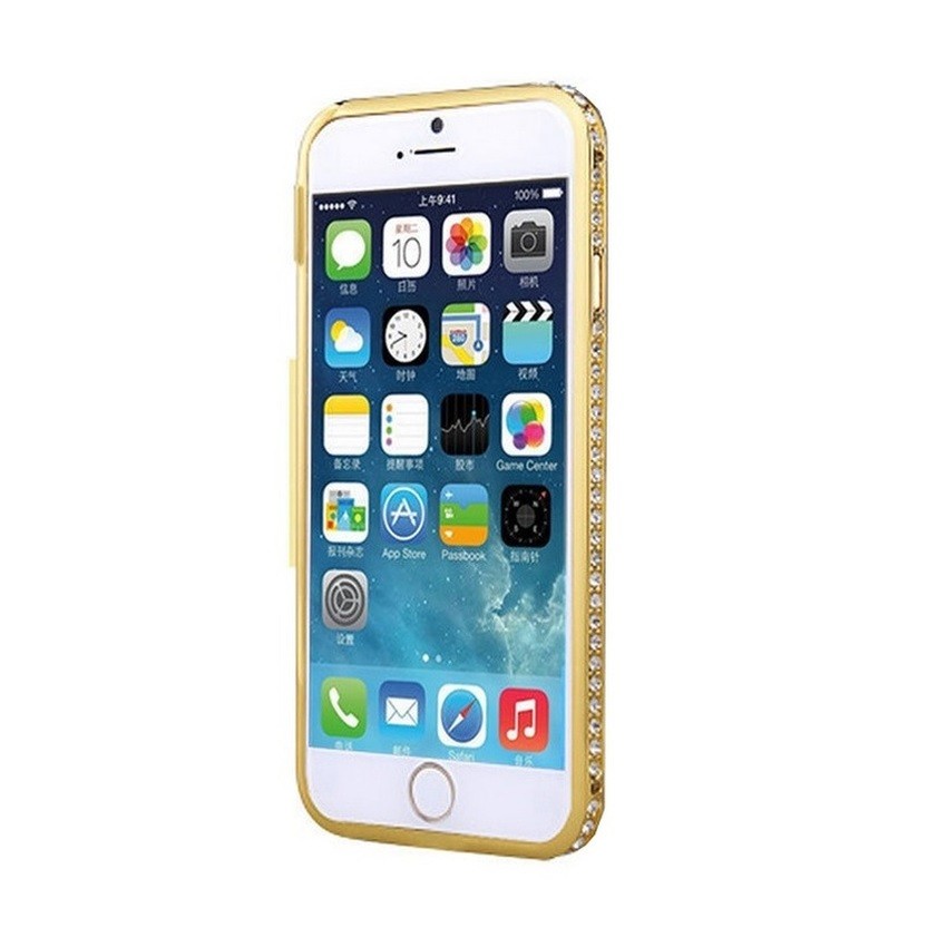Case Kay Bumper Diamond For iPhone SE / 5S / 5 - Gold